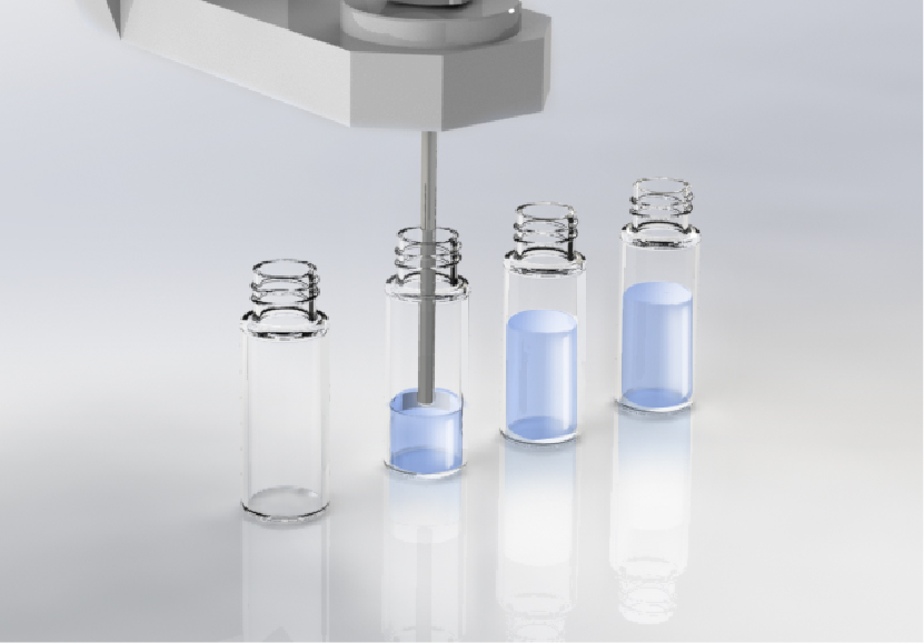 將試劑分裝到小瓶中