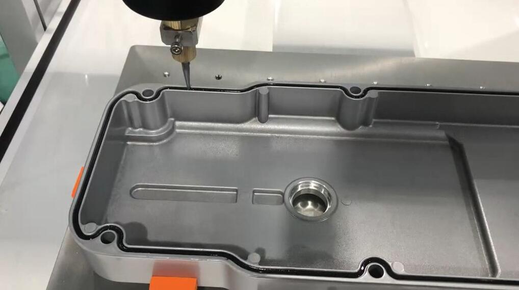 汽車變速箱油底殼涂密封膠 | 涂膠機